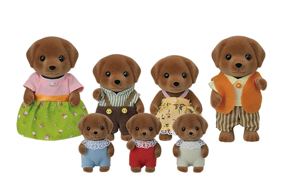 Chocolate Labrador Family