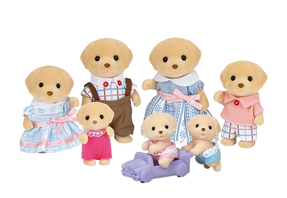 Yellow Labrador Family