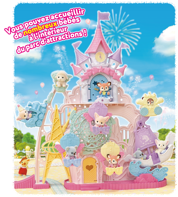 Vous pouvez accueillir de nombreux bébés à l'intérieur du parc d'attractions !