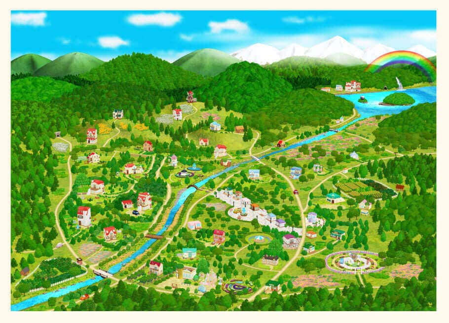 Calico Critters Village map