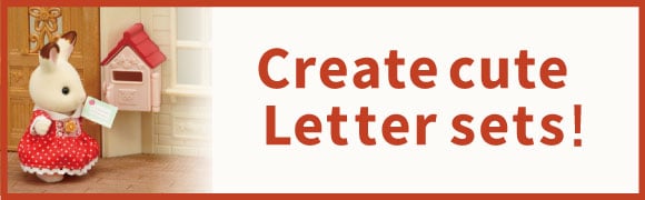 Sylvanian Families Create cute letter sets!