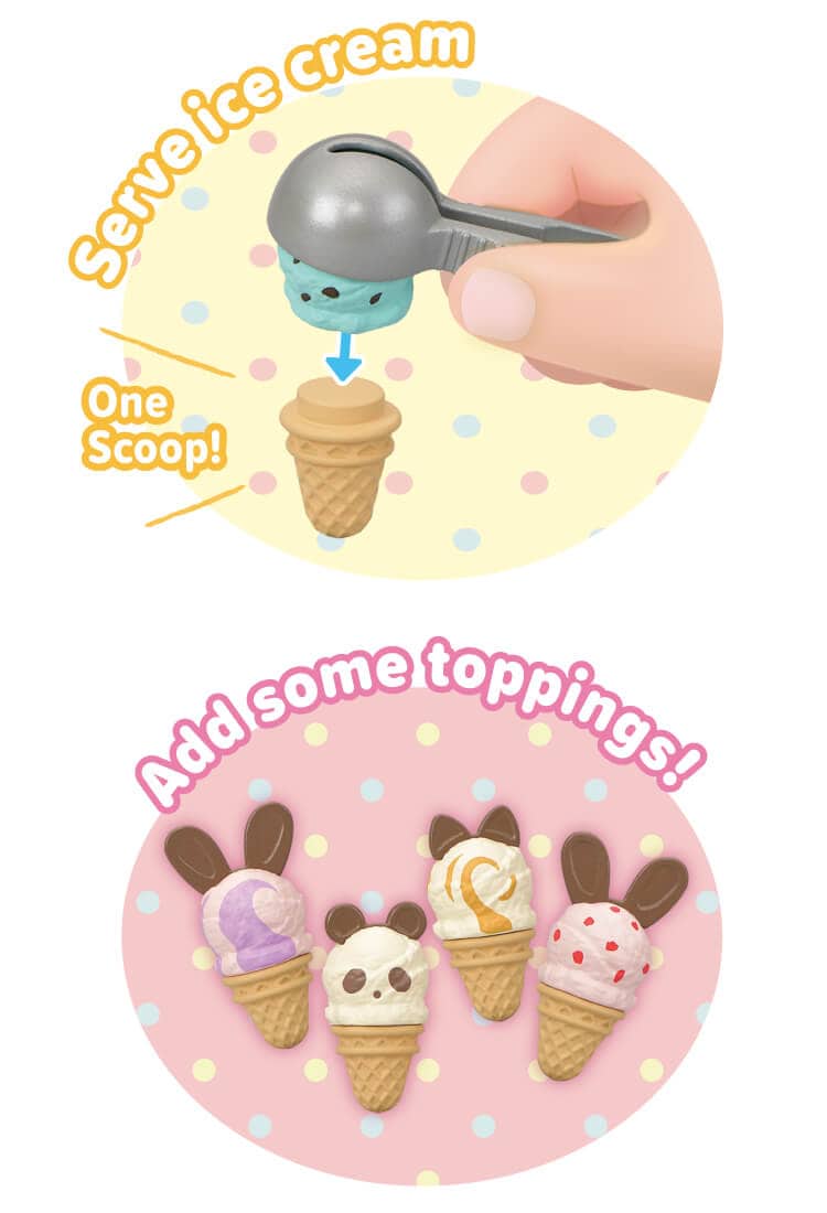 One Scoop!  Serve ice cream.