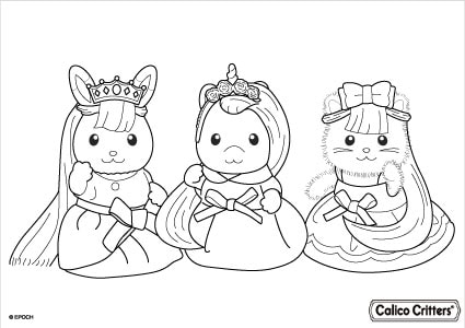 Calico Critters coloring