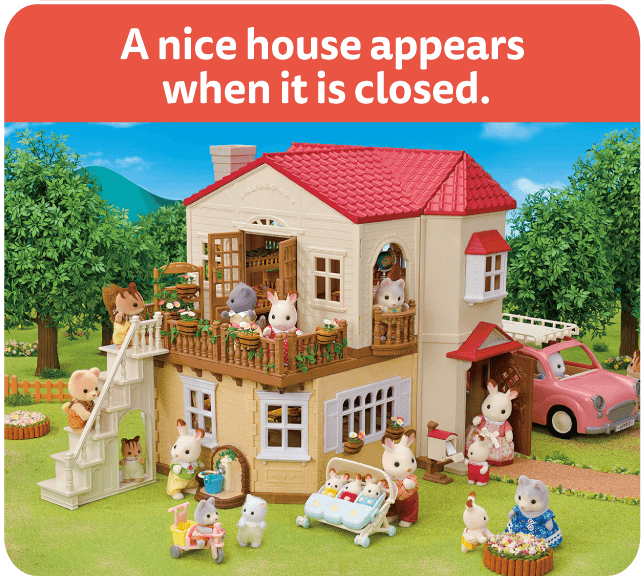 A nice house appears when it is closed.