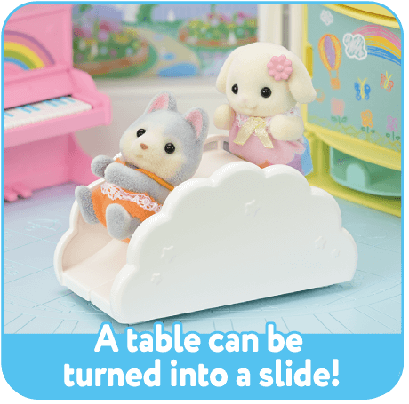 A table can be turned into a slide!