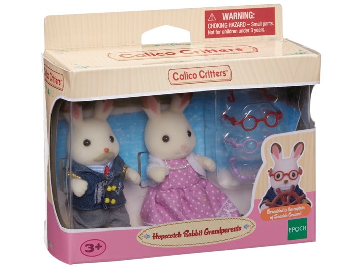 Calico Critters Hopscotch Rabbit Grandparents Dolls Dollhouse Figures for sale online 