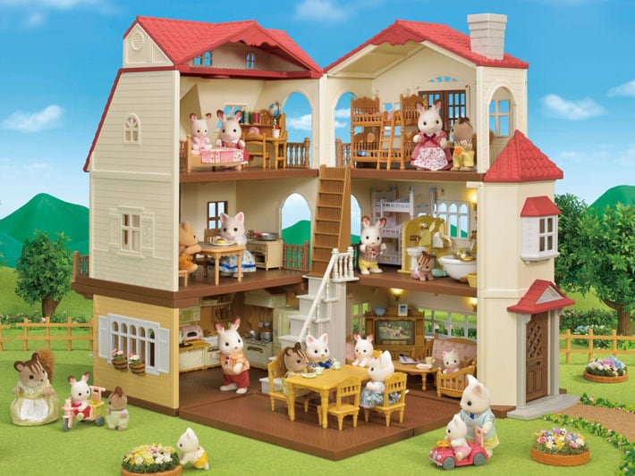 Calico Critters Red Roof Country Home Gift Set Kids Play CC1797 NEW 