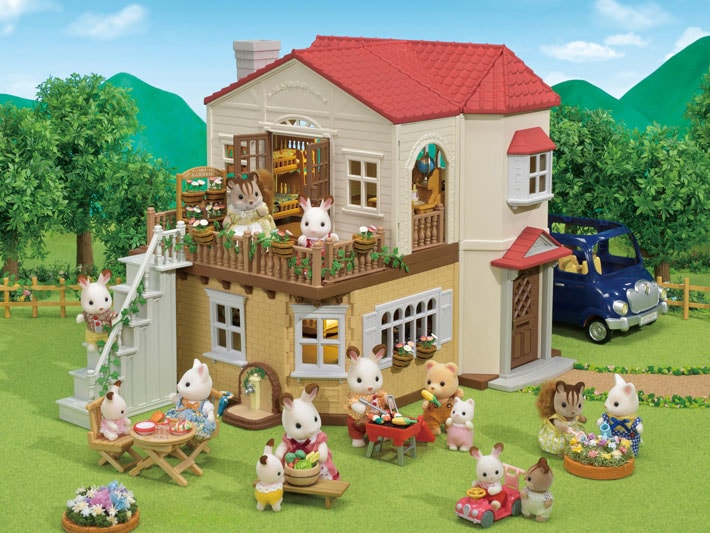 Calico Critters Red Roof Country Home Gift set