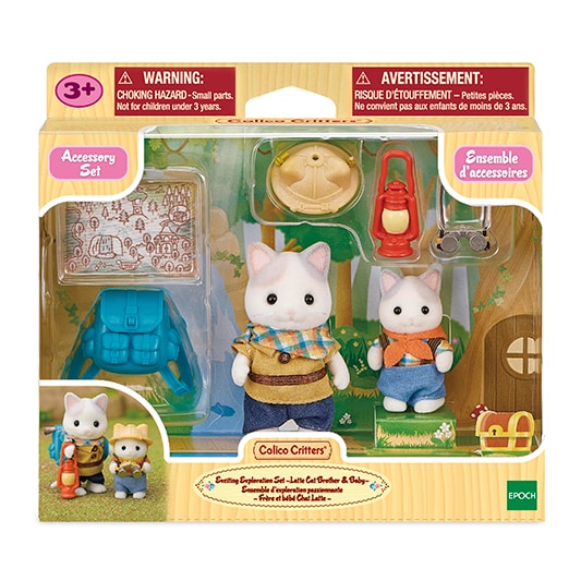 Exciting Exploration Set -Latte Cat Brother & Baby - 8