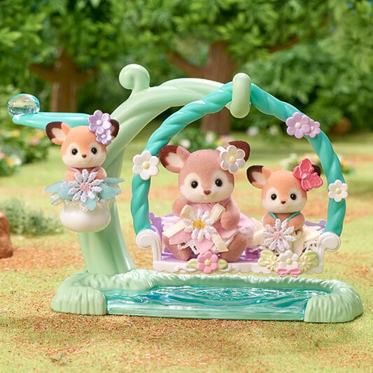 Deer Babies -Floral Swing Set- - 11