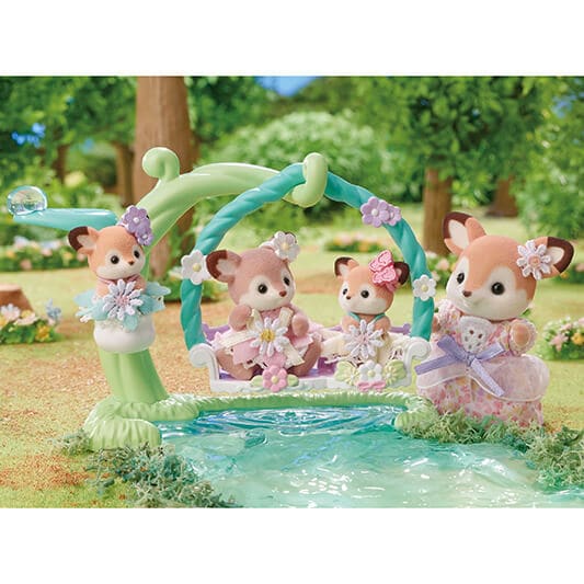 Deer Babies -Floral Swing Set- - 11