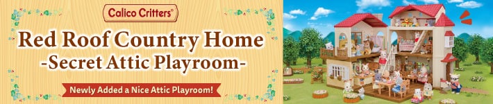 Calico Critters Red Roof Country Home -Secret Attic Playroom-